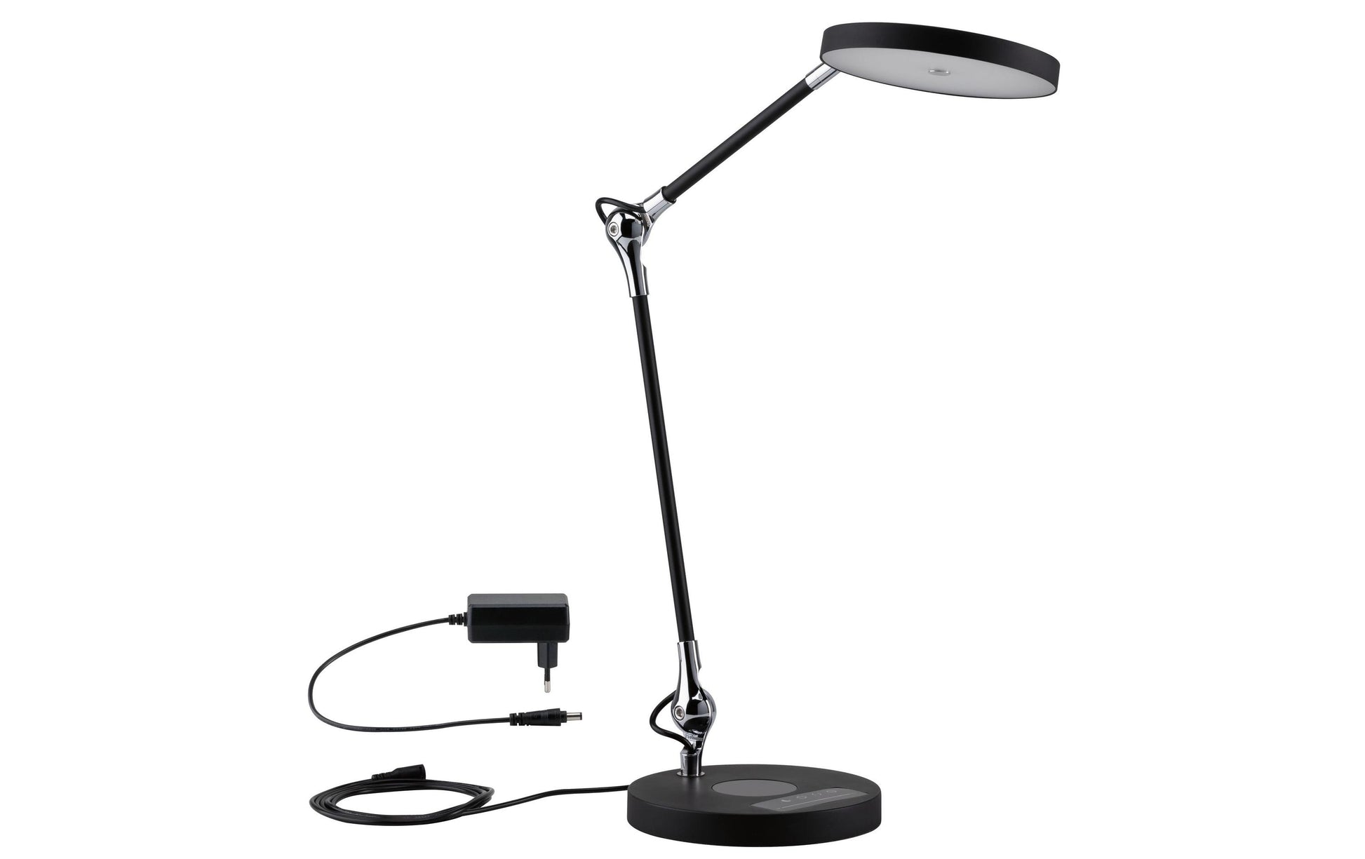 Paulmann Numis Tischleuchte – 18 × 43 × 44 cm, 1100 lm, 11 W, 2700–6500 K, dimmbar, schwarz, Touch, QI
