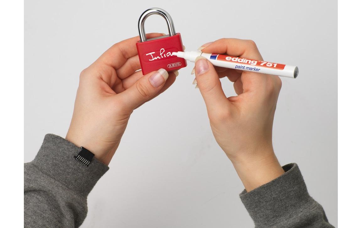 ABUS T65AL/40 Mechanisches Vorhängeschloss – Aluminium, Bügel 23×22 mm, Schäkeldurchmesser 6,5 mm