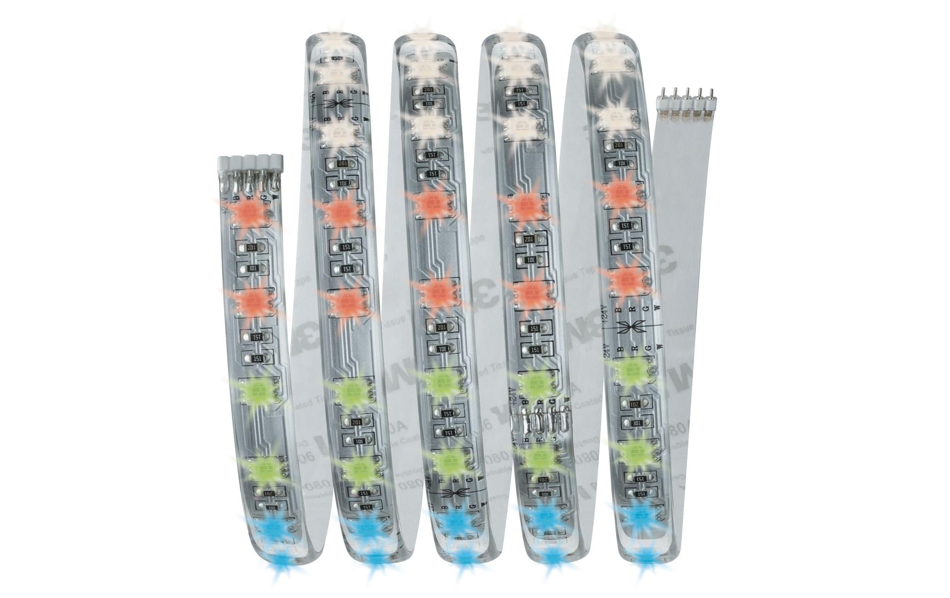 Paulmann LED-Strip MaxLED RGBW Starterset – 1,5 m, 630 lm, 18 W, RGB + 2700 K, dimmbar, weiss