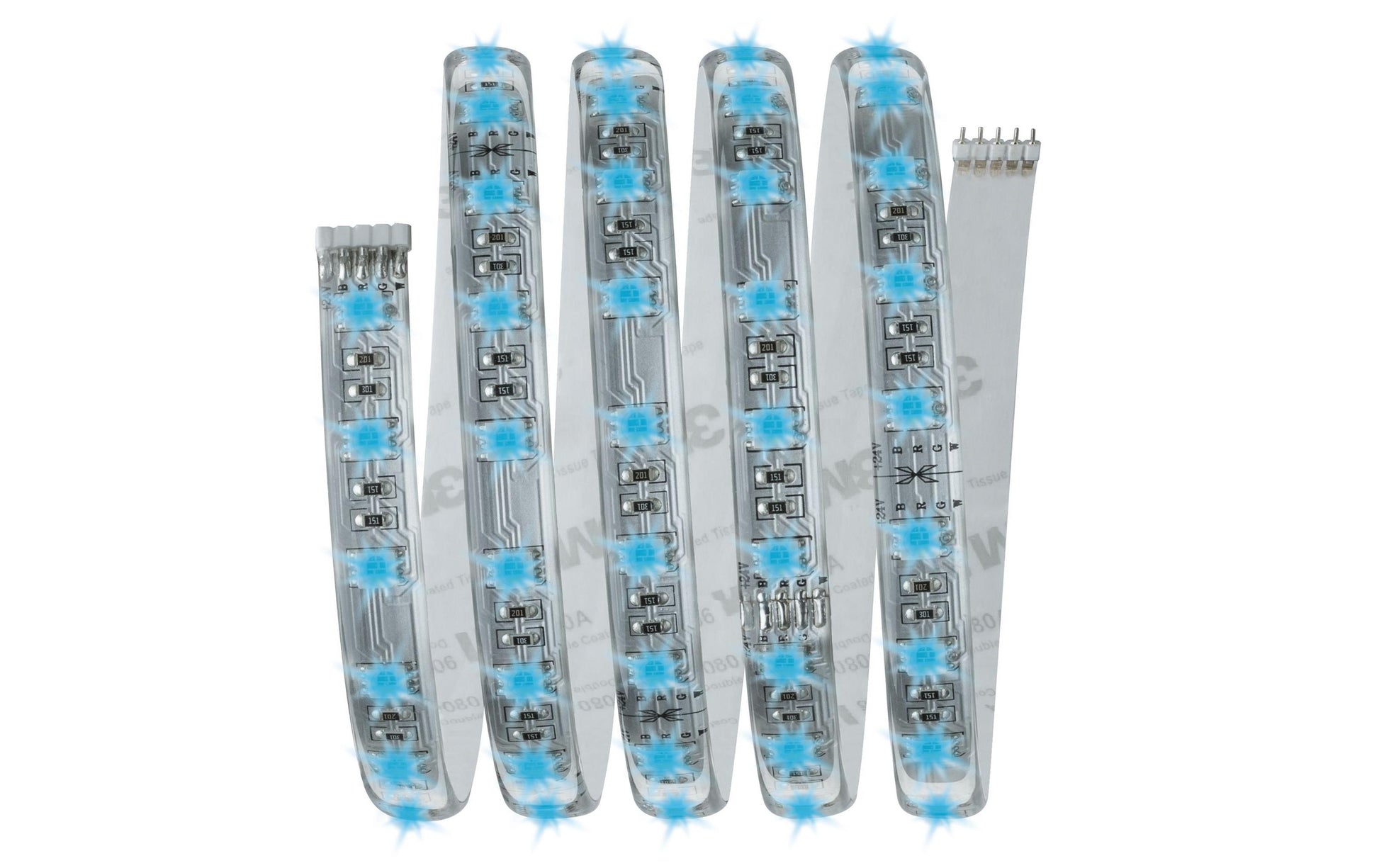 Paulmann LED-Strip MaxLED RGBW Starterset – 1,5 m, 630 lm, 18 W, RGB + 2700 K, dimmbar, weiss