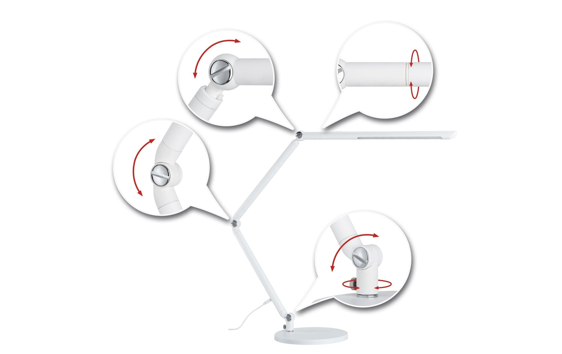 Paulmann LED Tischleuchte FlexBar – 700 lm, 10,6 W, 3000–6500 K, dimmbar, weiss