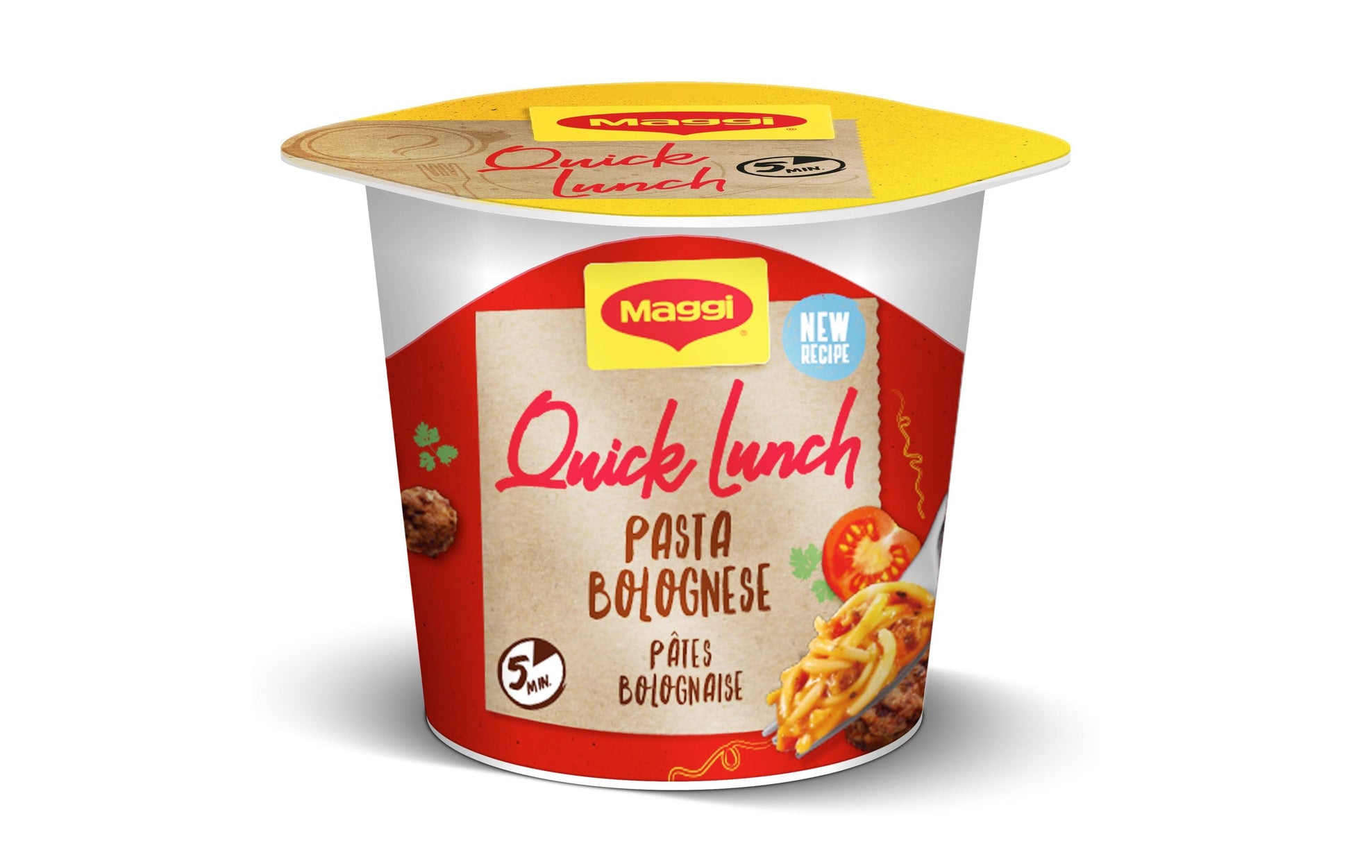 Maggi Quick Lunch Pastagericht Bolognese Beutel – 3×60 g