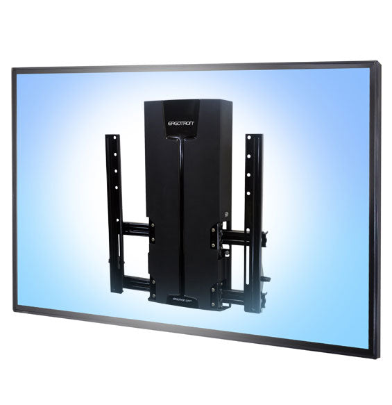 Ergotron GLIDE VHD – Wandhalterung, neigbar, für 46–63", bis 31,8 kg, höhenverstellbar, schwarz