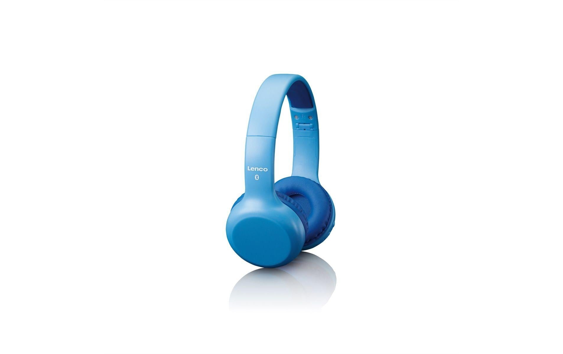 Lenco HPB-110 Kinderkopfhörer – On-Ear, Stereo, Kabel + BT, 85 dB Lautstärke-Limit, Blau, BT 5.0