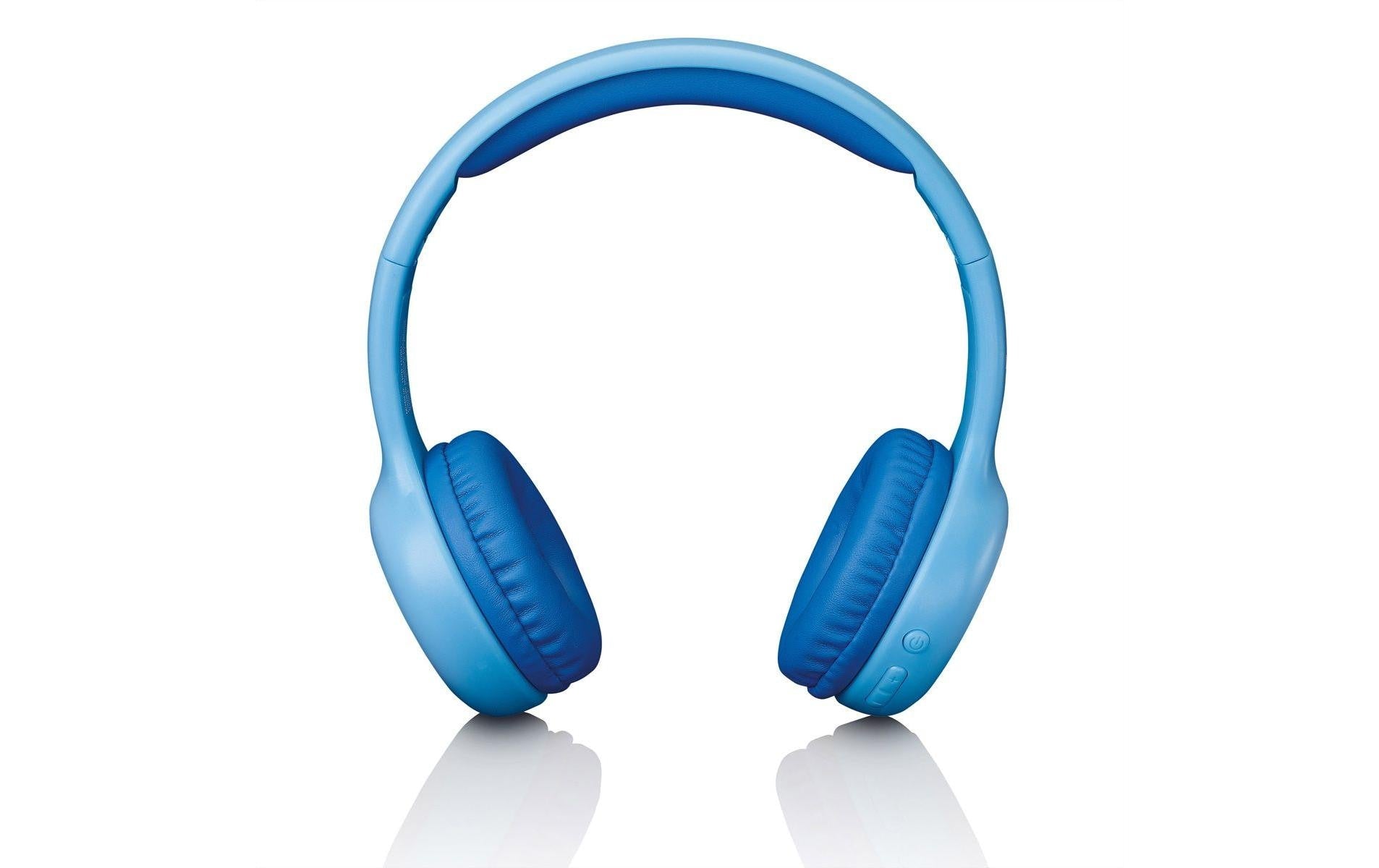 Lenco HPB-110 Kinderkopfhörer – On-Ear, Stereo, Kabel + BT, 85 dB Lautstärke-Limit, Blau, BT 5.0