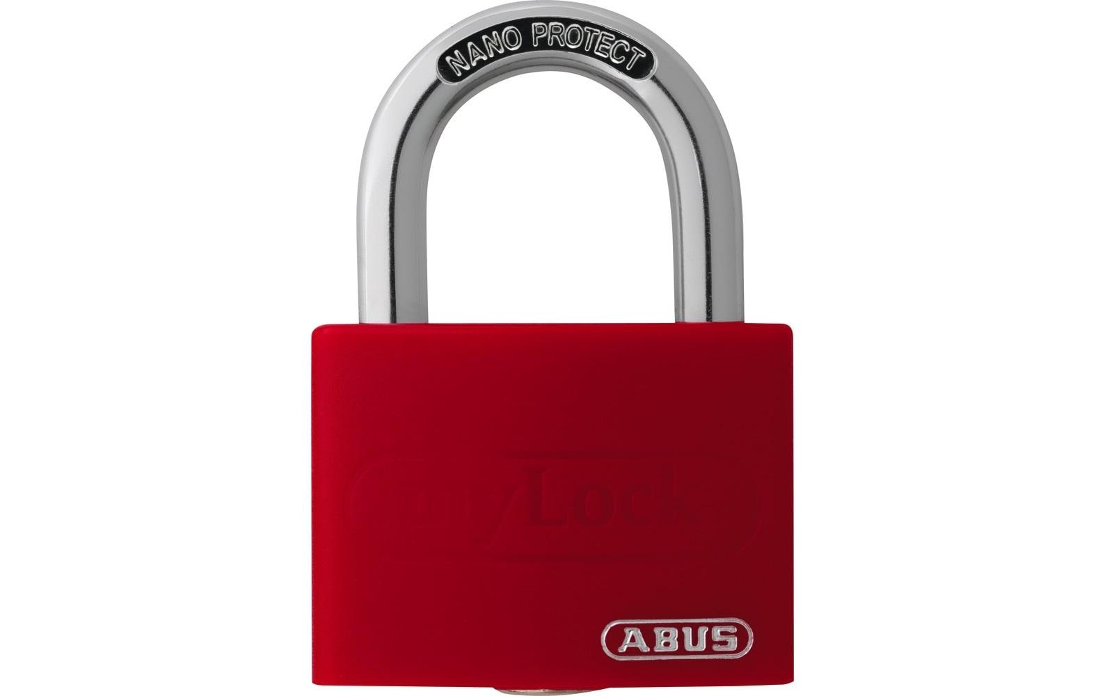 ABUS T65AL/40 Mechanisches Vorhängeschloss – Aluminium, Bügel 23×22 mm, Schäkeldurchmesser 6,5 mm