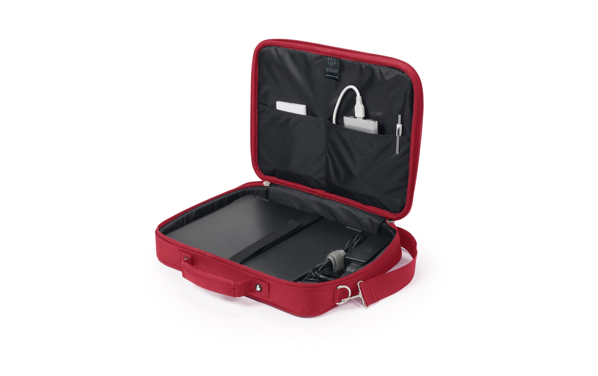 DICOTA Eco Multi BASE Notebook-Tasche bis 15,6" – aus recyceltem PET – Rot