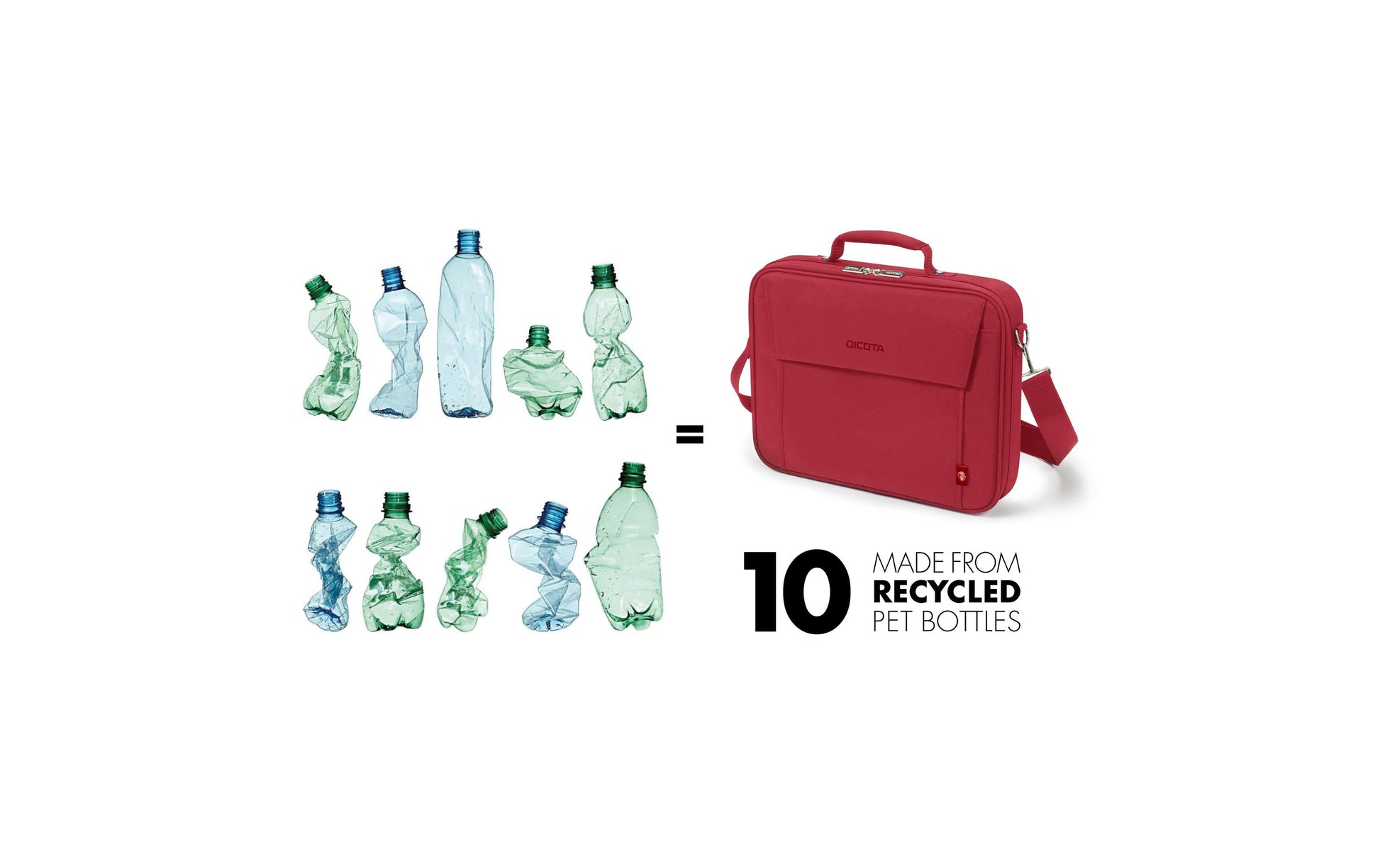DICOTA Notebook-Tasche bis 17,3" – Rot