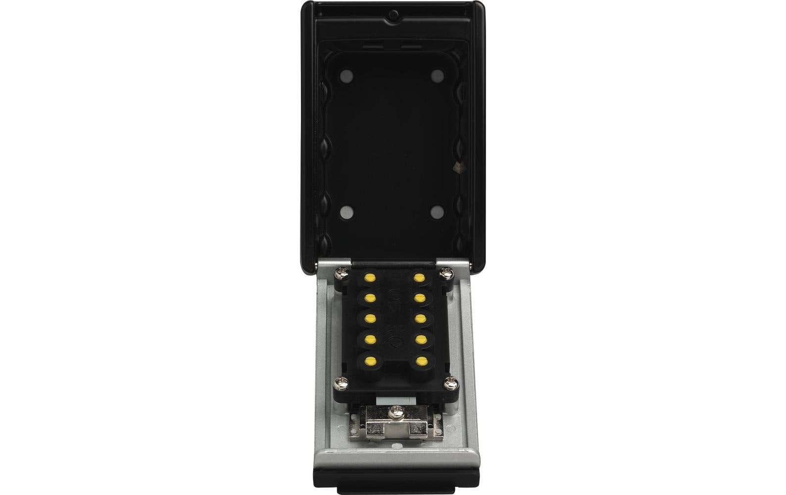 ABUS Schlüsseldepot KeyGarage 767, Zahlenschloss, Stahlblech, schwarz – B 84 × H 120 × T 47 mm