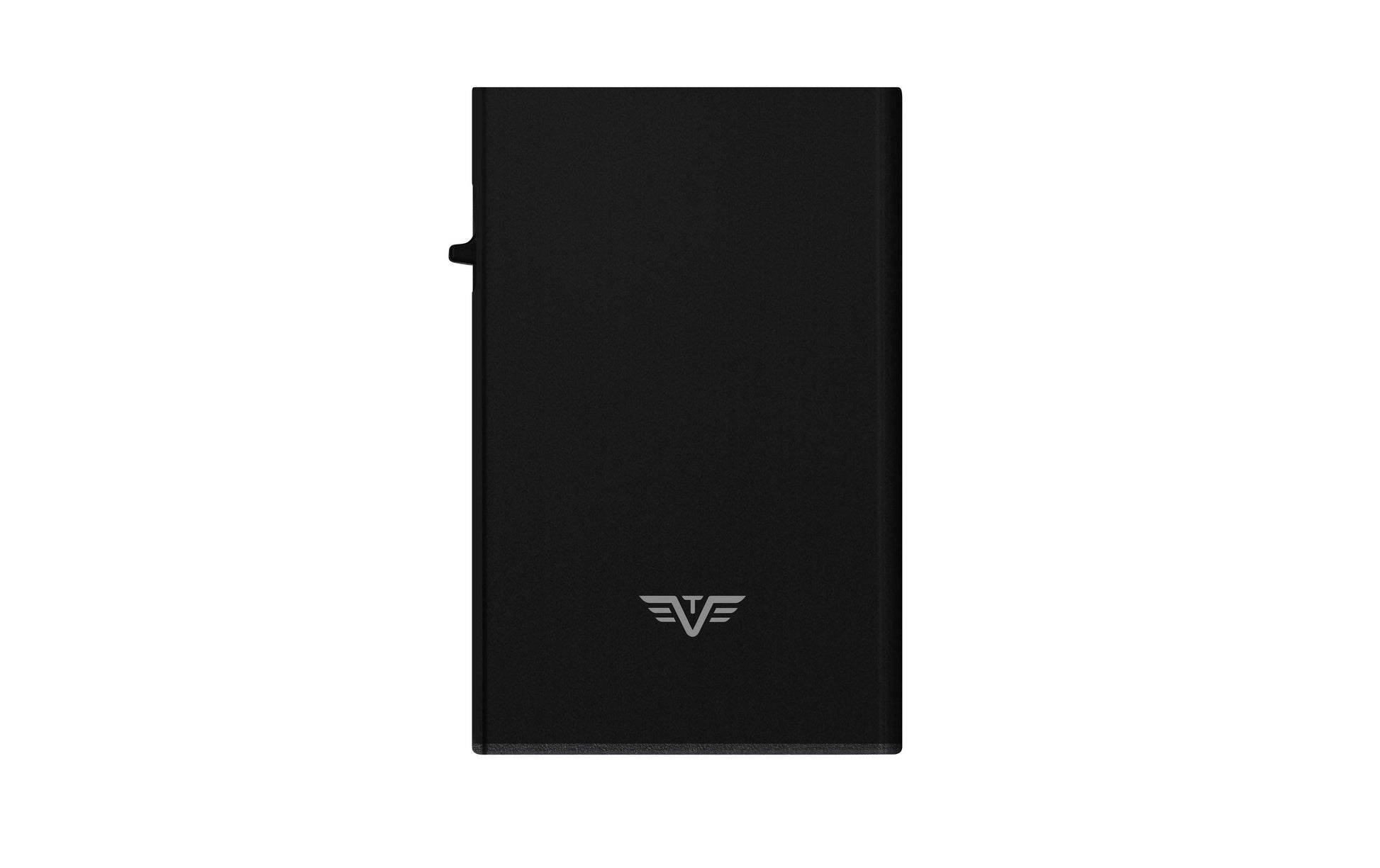 TRU VIRTU Kartenetui – RFID-Schutz – 65×99×9 mm – Aluminium – Schwarz