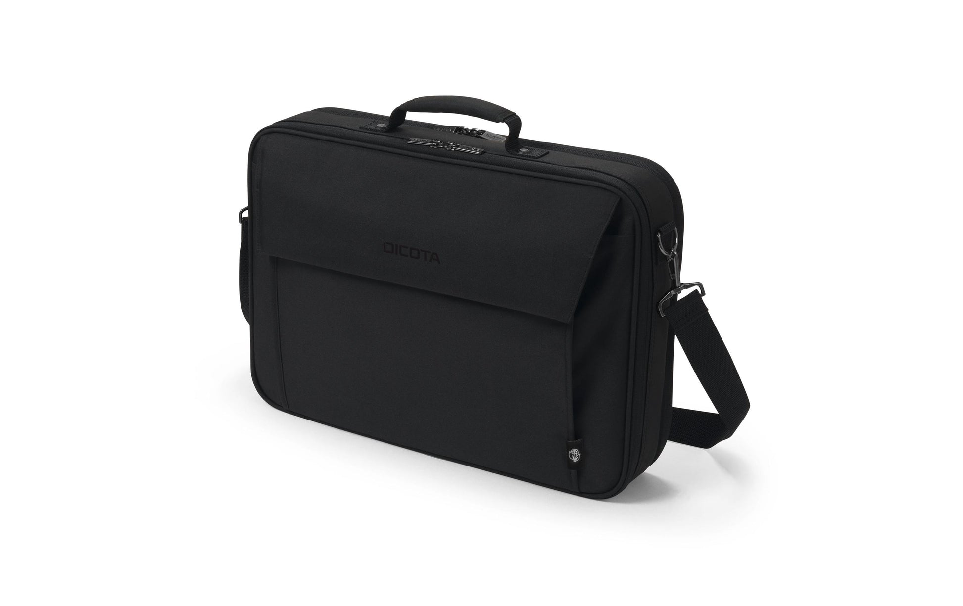 DICOTA Notebook-Tasche bis 17,3" – Trolley-Band, abnehmbarer Schultergurt – Schwarz