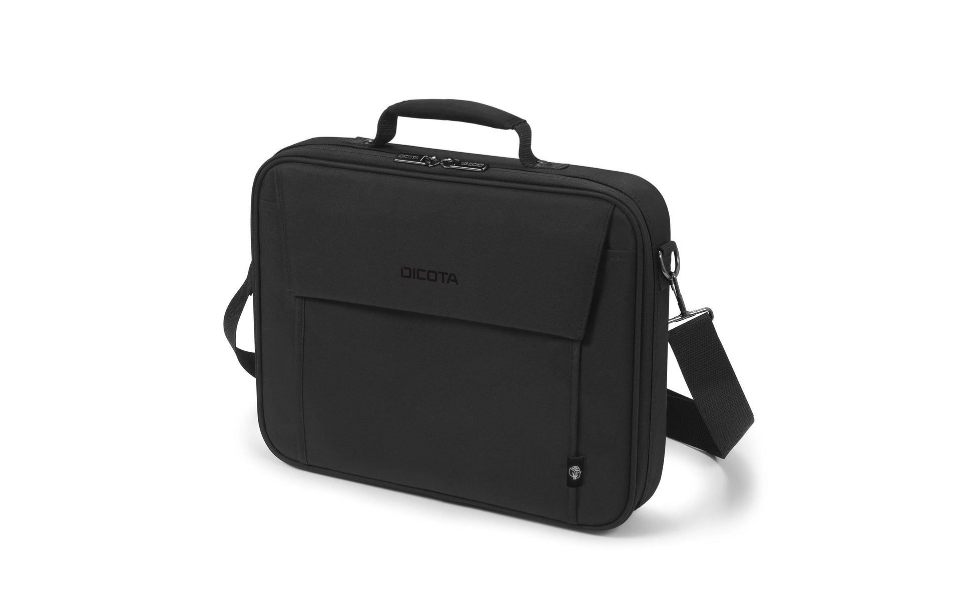 DICOTA Notebook-Tasche bis 17,3" – abnehmbarer Schultergurt, Zusatzfächer – Schwarz