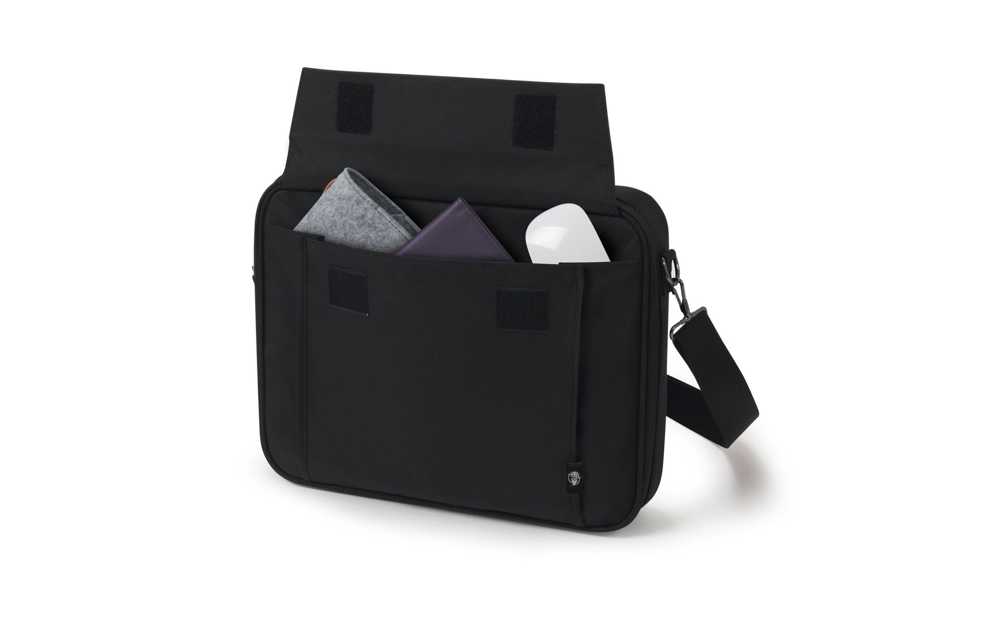 DICOTA Notebook-Tasche bis 17,3" – abnehmbarer Schultergurt, Zusatzfächer – Schwarz