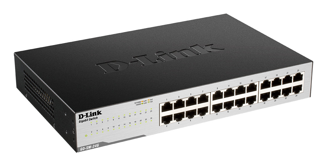 D-Link GO-SW-24G/E – Unmanaged L2 Switch – 24× 1G, Desktop