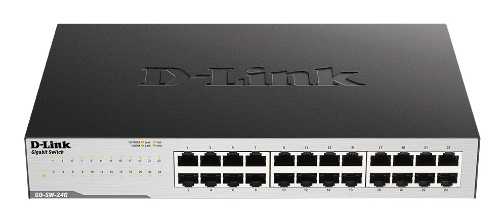 D-Link GO-SW-24G/E – Unmanaged L2 Switch – 24× 1G, Desktop