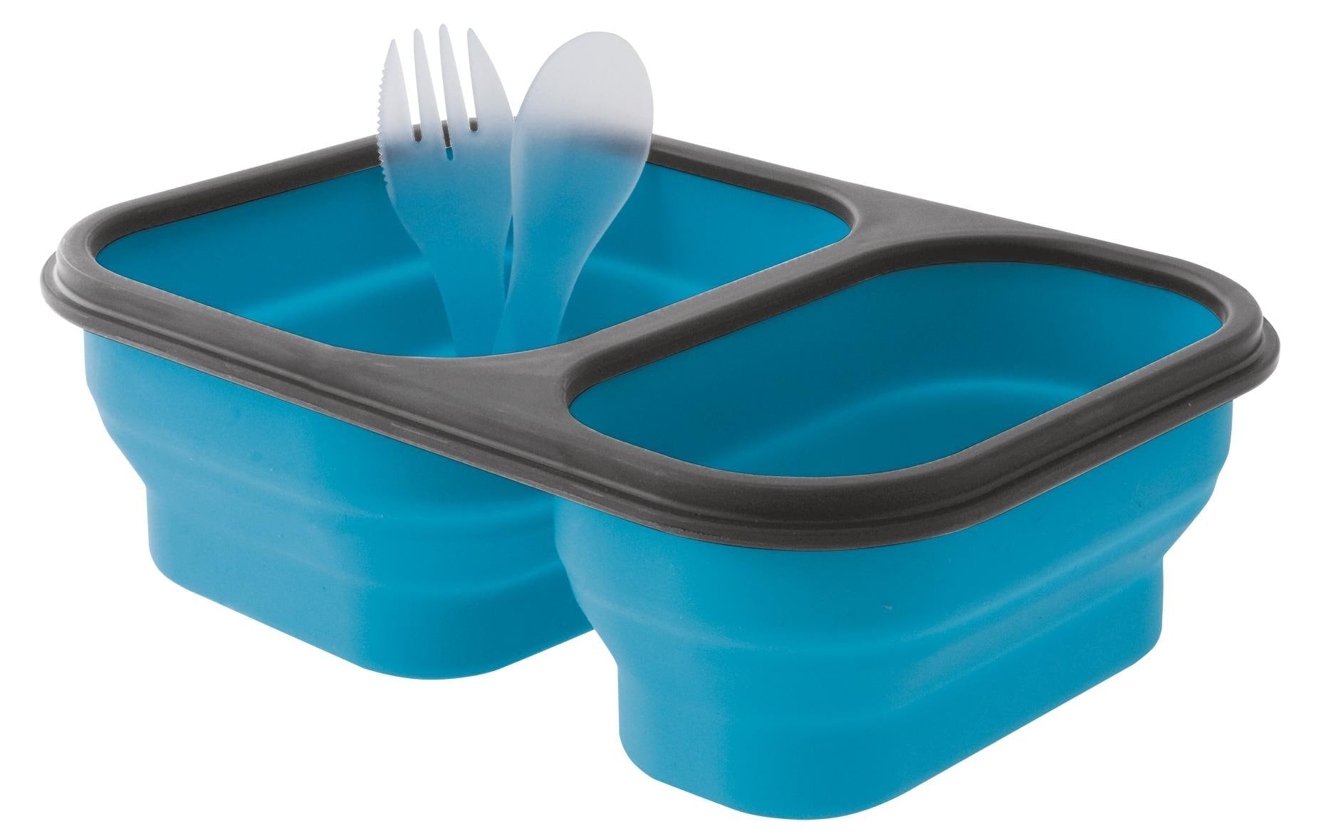 Eurotrail Lunchbox 2 l, 21 × 15 × 7 cm, Silikon, Blau