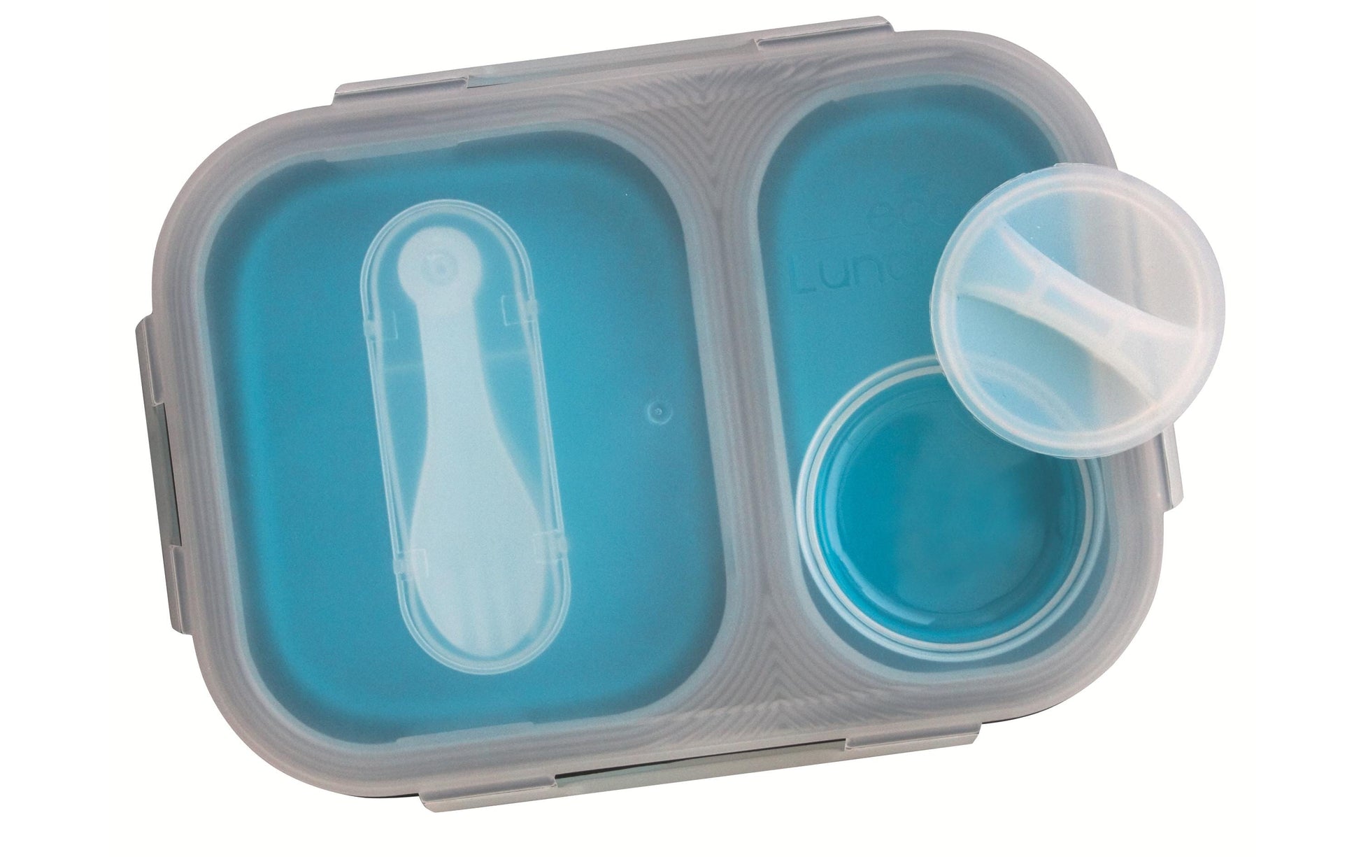 Eurotrail Lunchbox 2 l, 21 × 15 × 7 cm, Silikon, Blau
