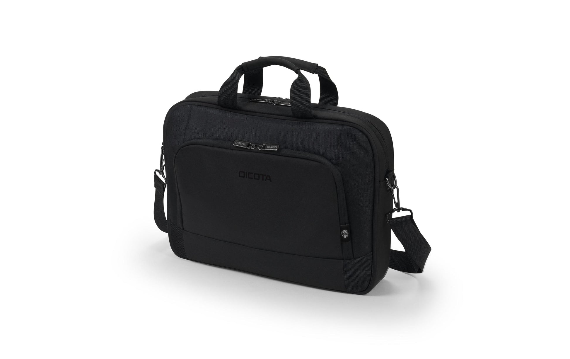DICOTA Notebook-Tasche bis 14,1" – Trolley-Band, abnehmbarer Schultergurt – Schwarz