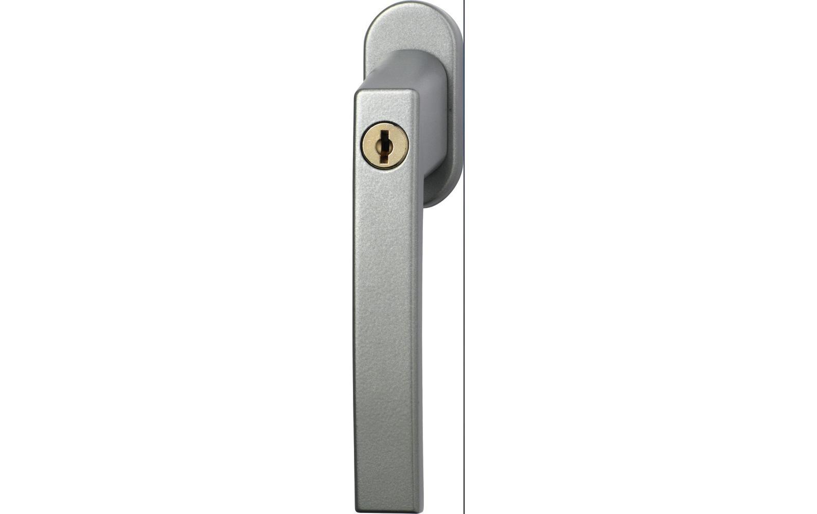 ABUS FG210 S Fenster-Verriegelungsgriff – Sicherheitslevel 3, Schlüssel, Silber