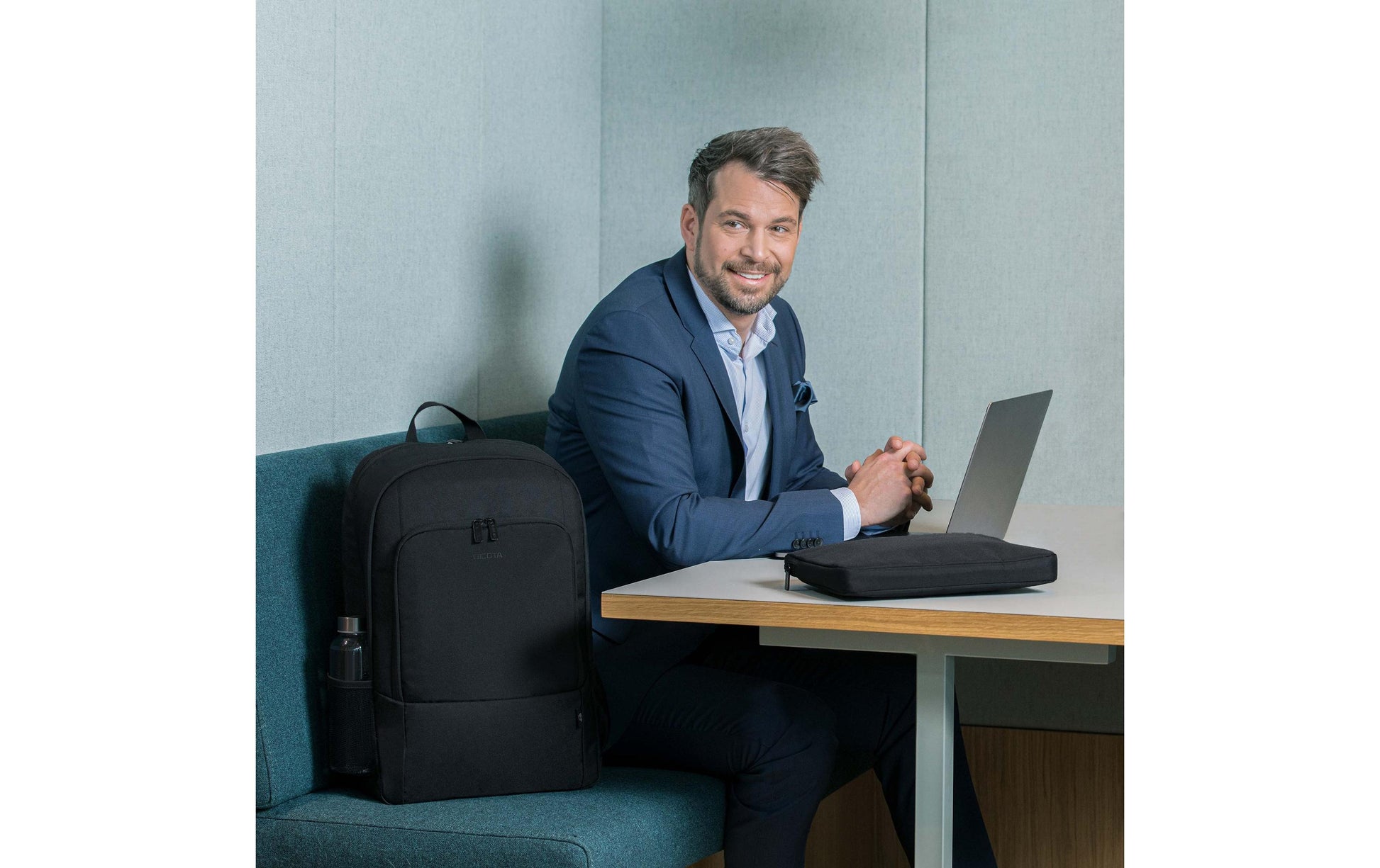 DICOTA Eco Rucksack BASE Notebook-Rucksack bis 17,3" – 28 l – Schwarz