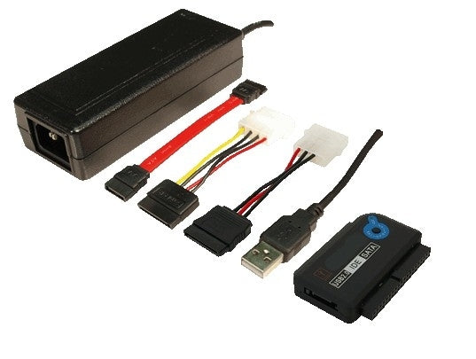 LogiLink AU0006C Adapter USB-A zu SATA/IDE – USB 2.0, 480 Mbit/s, 1,2 m – für Windows 10, macOS