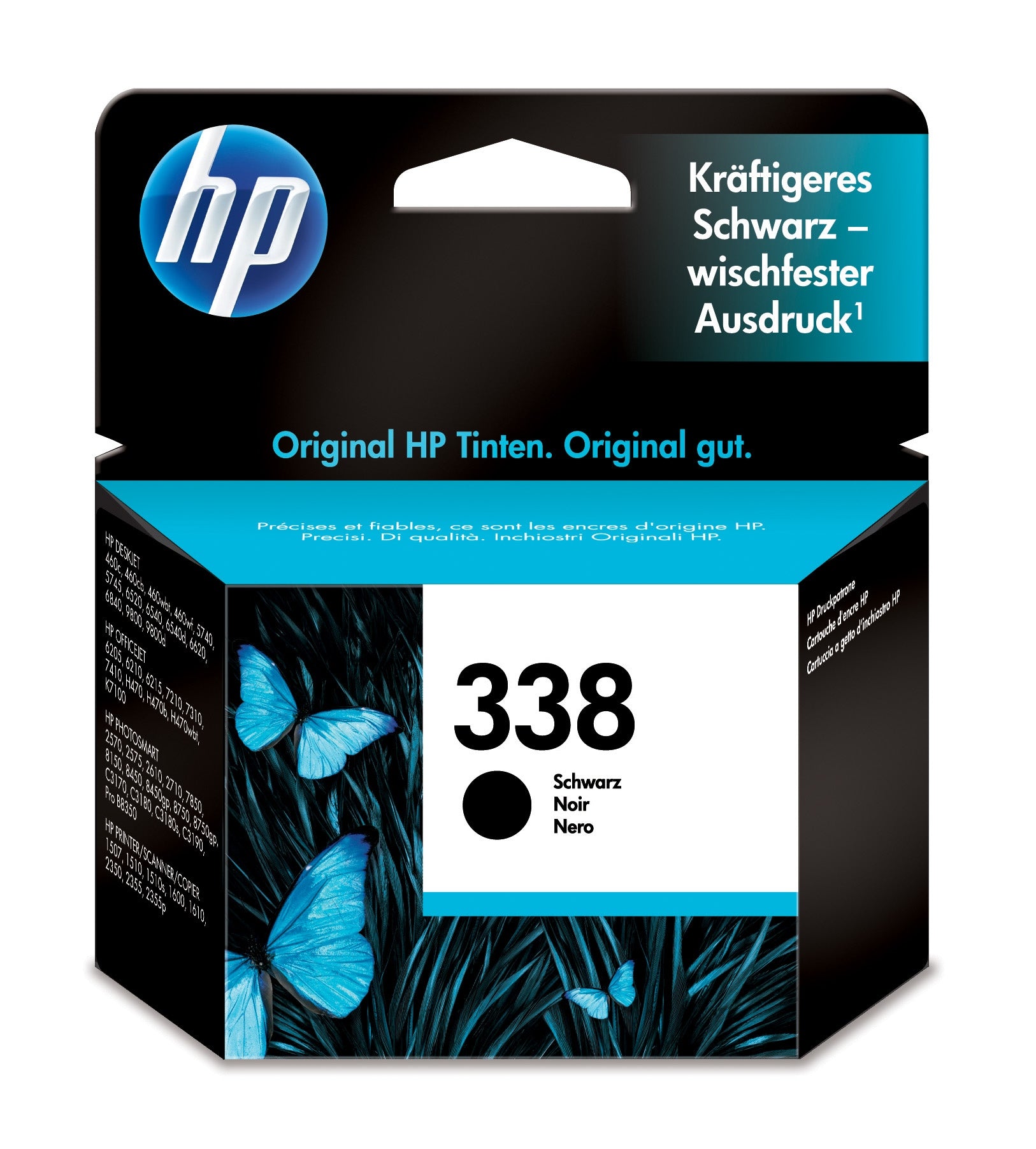 HP 338 Schwarz Tintenpatrone (Original) – 480 Seiten – für DeskJet 460, OfficeJet 100, Photosmart 2575