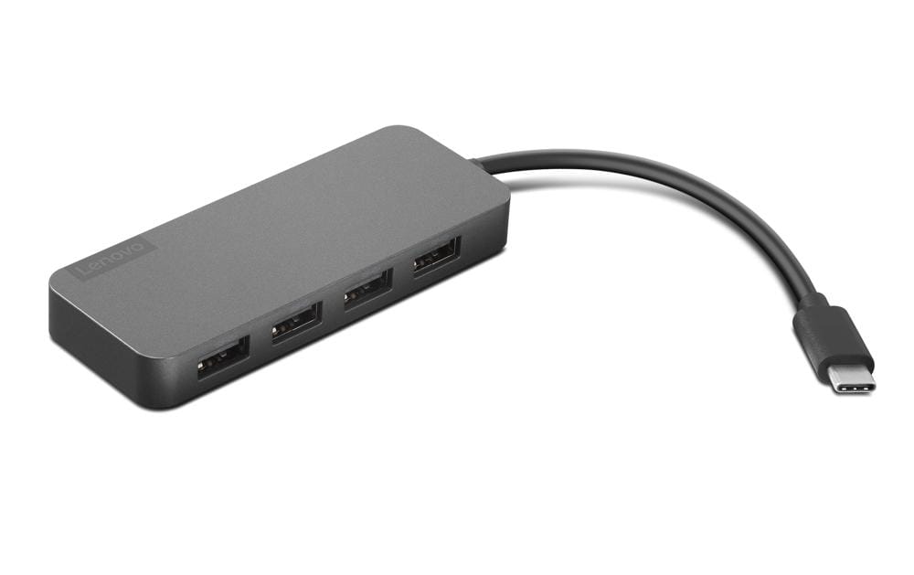 Lenovo 4X90X21427 USB-Hub – USB-C, 4× USB-A, für Windows/ChromeOS