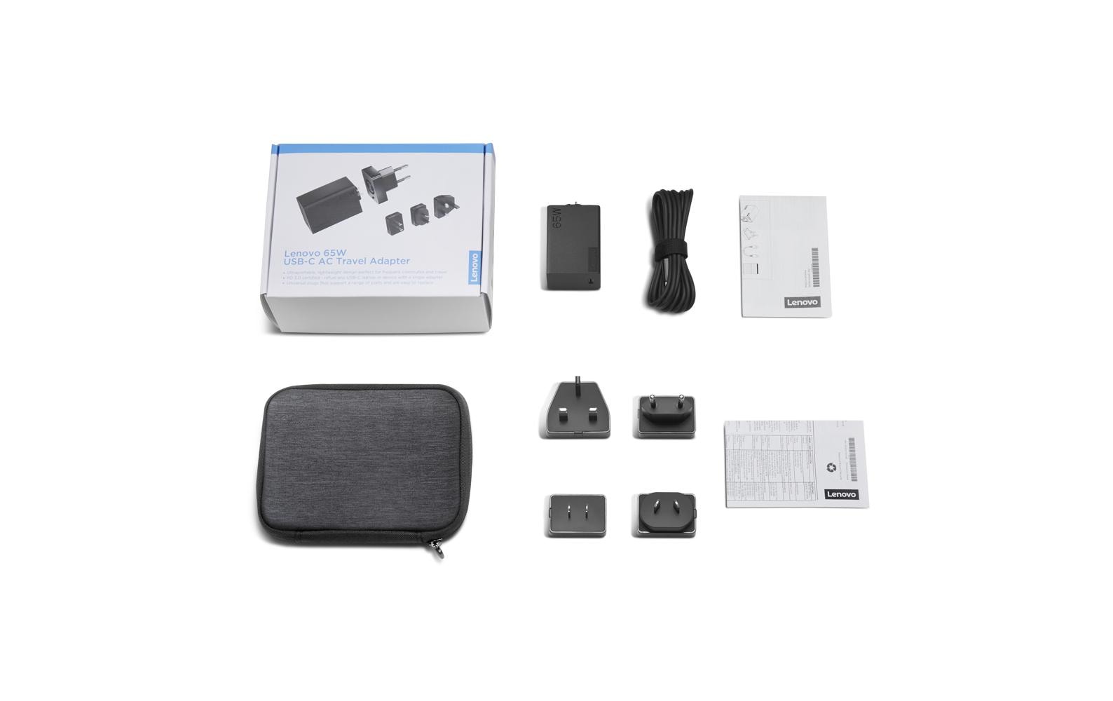 Lenovo Netzteil – 65 W, 1× USB-C – für ThinkPad, IdeaPad