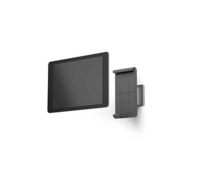 Durable Wand-Tablethalter – für Tablets 7–13", Aluminium/Kunststoff, silber metallic