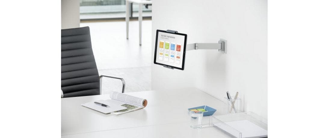 Durable Tablethalter – für Tablets 7–13", Aluminium/Stahl, Silber Metallic