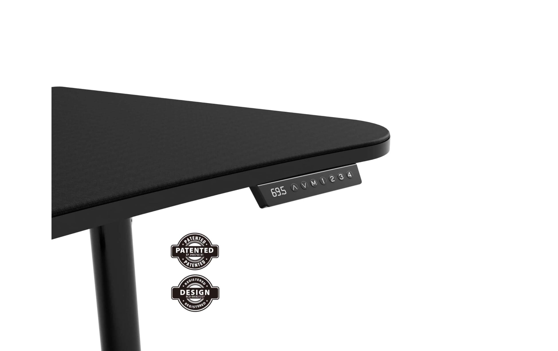 Arozzi Moto Gaming-Tisch – 160 × 82 cm, elektrisch höhenverstellbar, schwarz, Metall