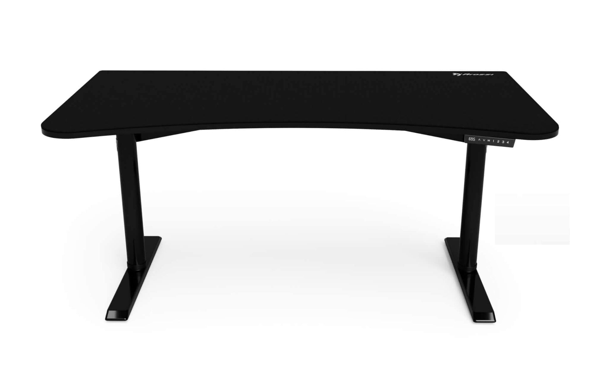 Arozzi Moto Gaming-Tisch – 160 × 82 cm, elektrisch höhenverstellbar, schwarz, Metall