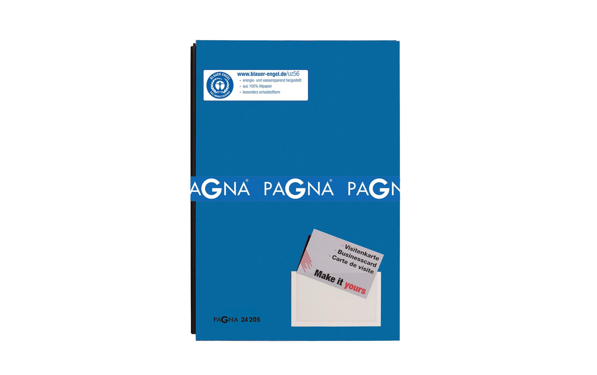 Pagna Unterschriftenmappe Color A4 – 20 Fächer, Karton, Blau