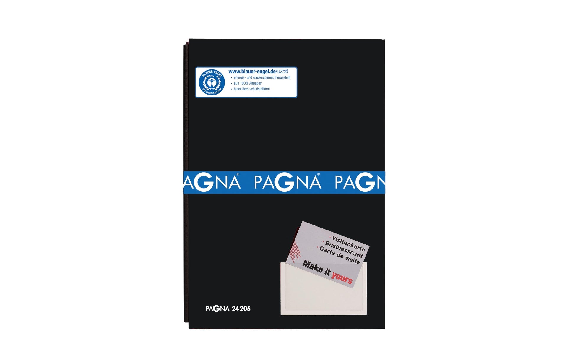 Pagna Unterschriftenmappe 24205-04, für A4, 20-teilig – schwarz