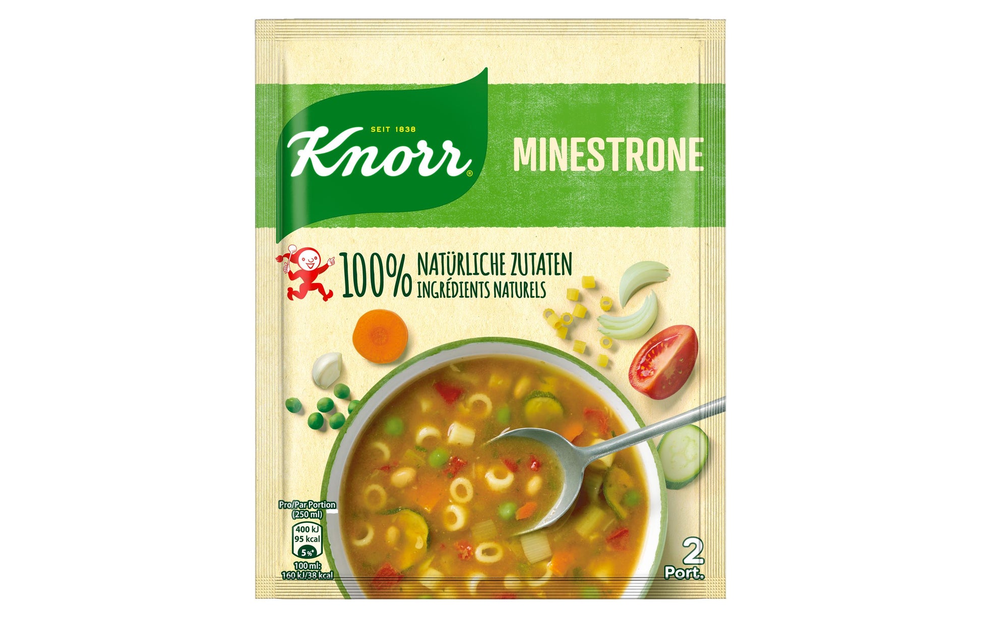 Knorr Suppe, Minestrone, vegan, Beutel – 57 g