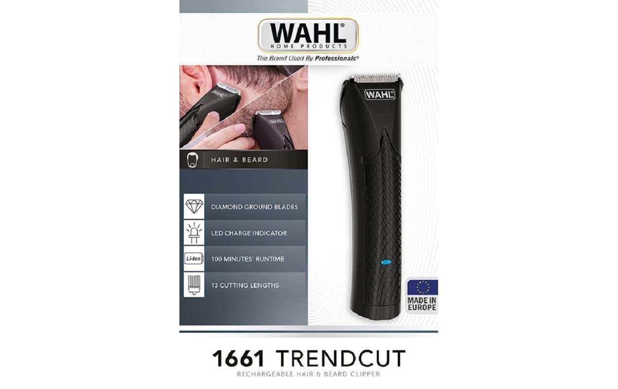 Wahl Haarschneider Trendcut – Li-Ion-Akku, 100 min Laufzeit – 0,9–25 mm – Schwarz