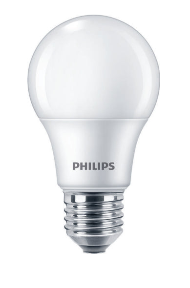 Philips Leuchtmittel E27 A-Form – Neutralweiss 4000 K, 806 lm, 8 W – 1 Stk., Weiss