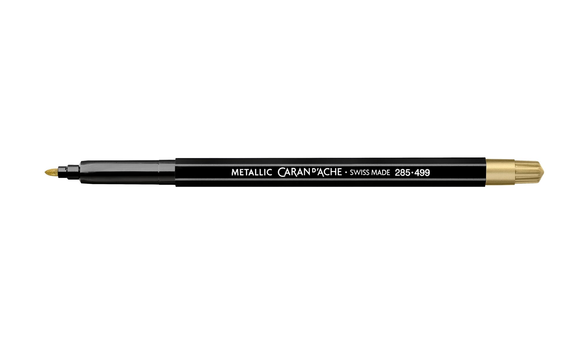 Caran d-Ache Caran d'Ache Fancolor Faserschreiber Metallic – Rundspitze, Gold, für dunkles Papier