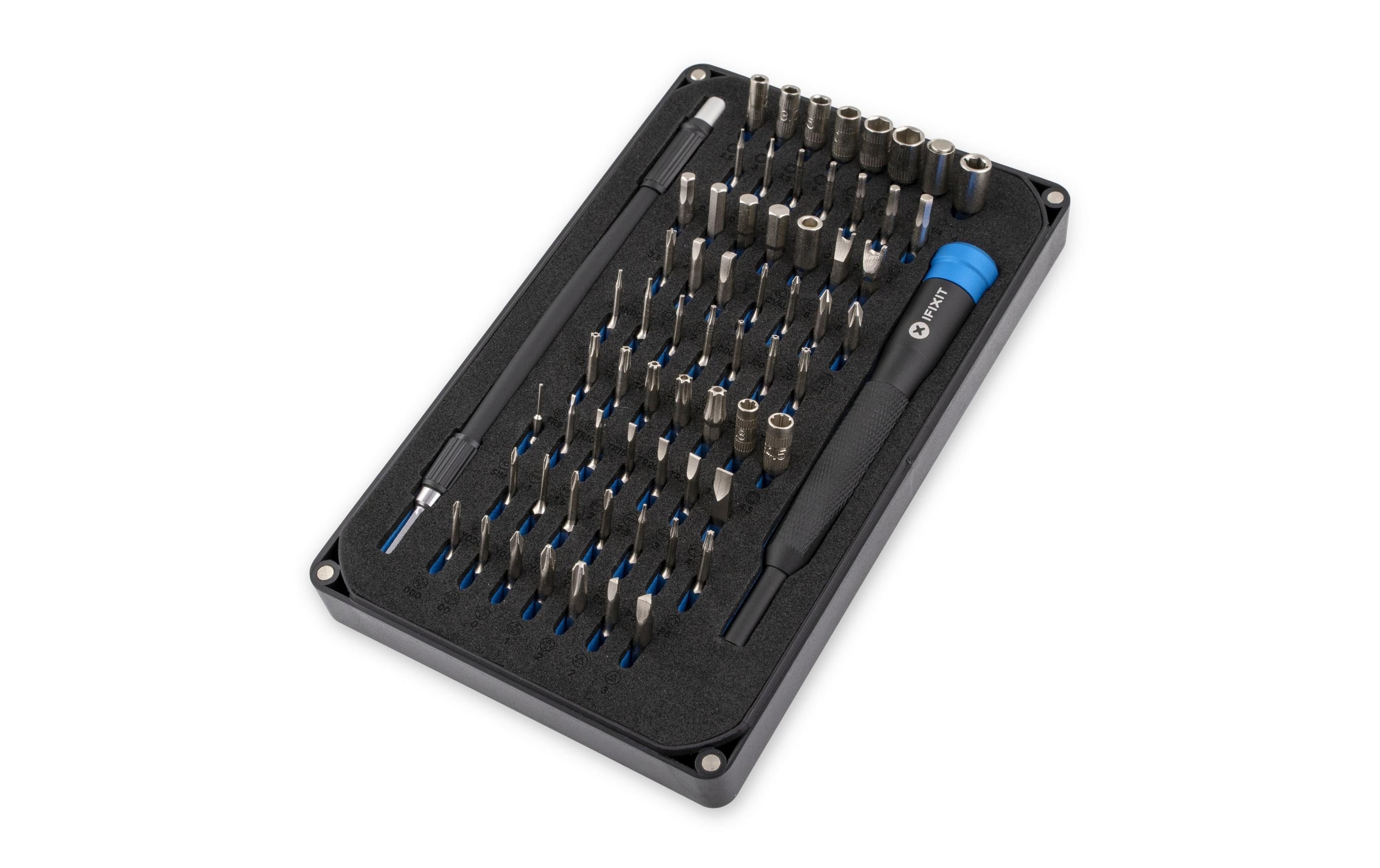 iFixit Mako 64 Bit Schraubendreher-Set – 64-teilig, Schwarz