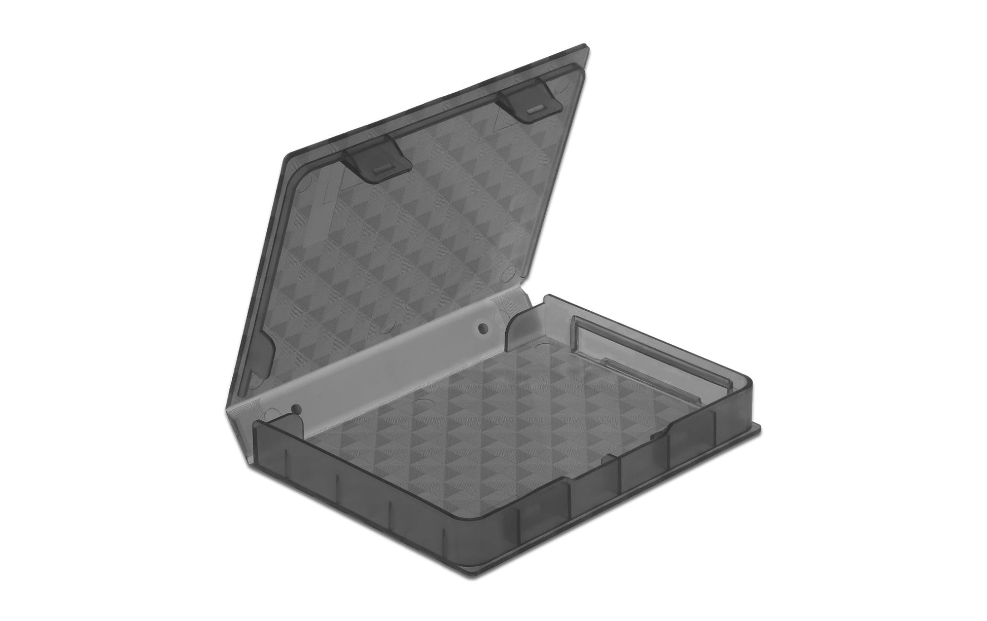 Delock Schutzbox für 2,5" HDD/SSD – Grau, Kunststoff