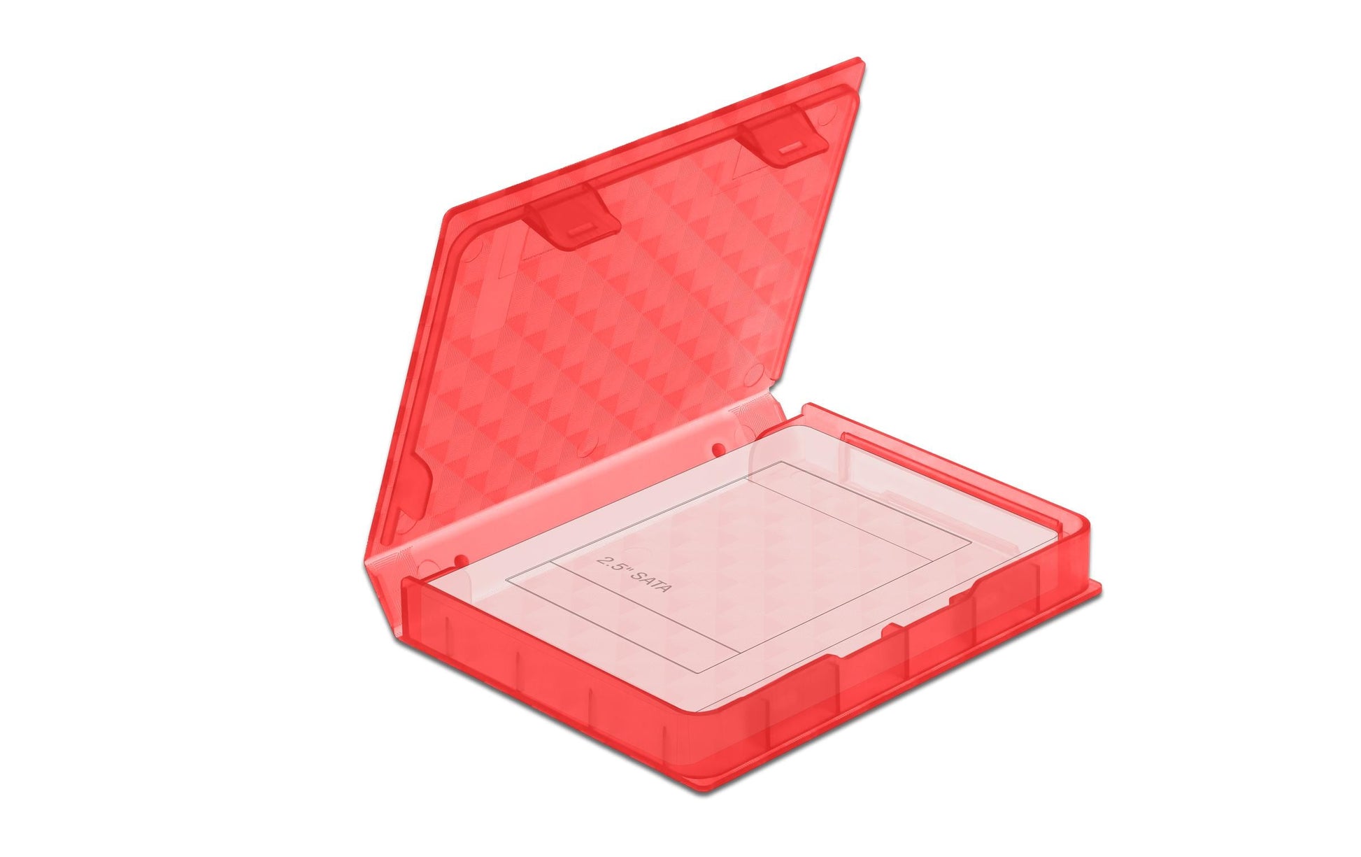 DeLOCK Schutzbox – 1× 2,5" HDD/SSD, Kunststoff, 80 × 105 × 15 mm