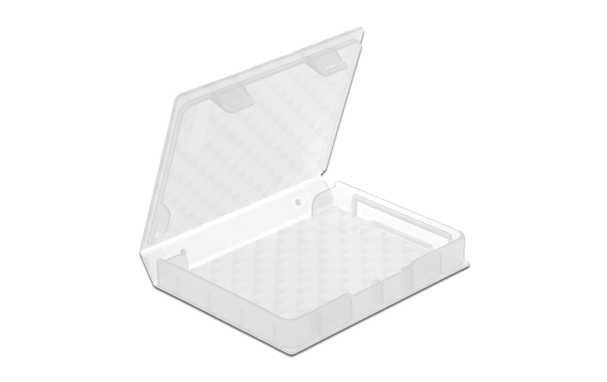 DeLOCK Schutzbox – 1× 2,5" HDD, Kunststoff, 80 × 105 × 15 mm, Transparent