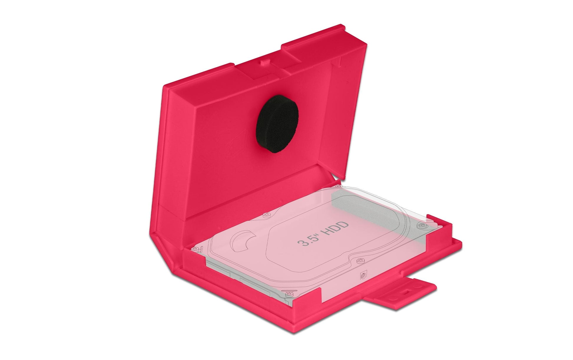 DeLOCK HDD-Koffer/Box – 1× HDD 3,5", 112 × 162 × 31 mm