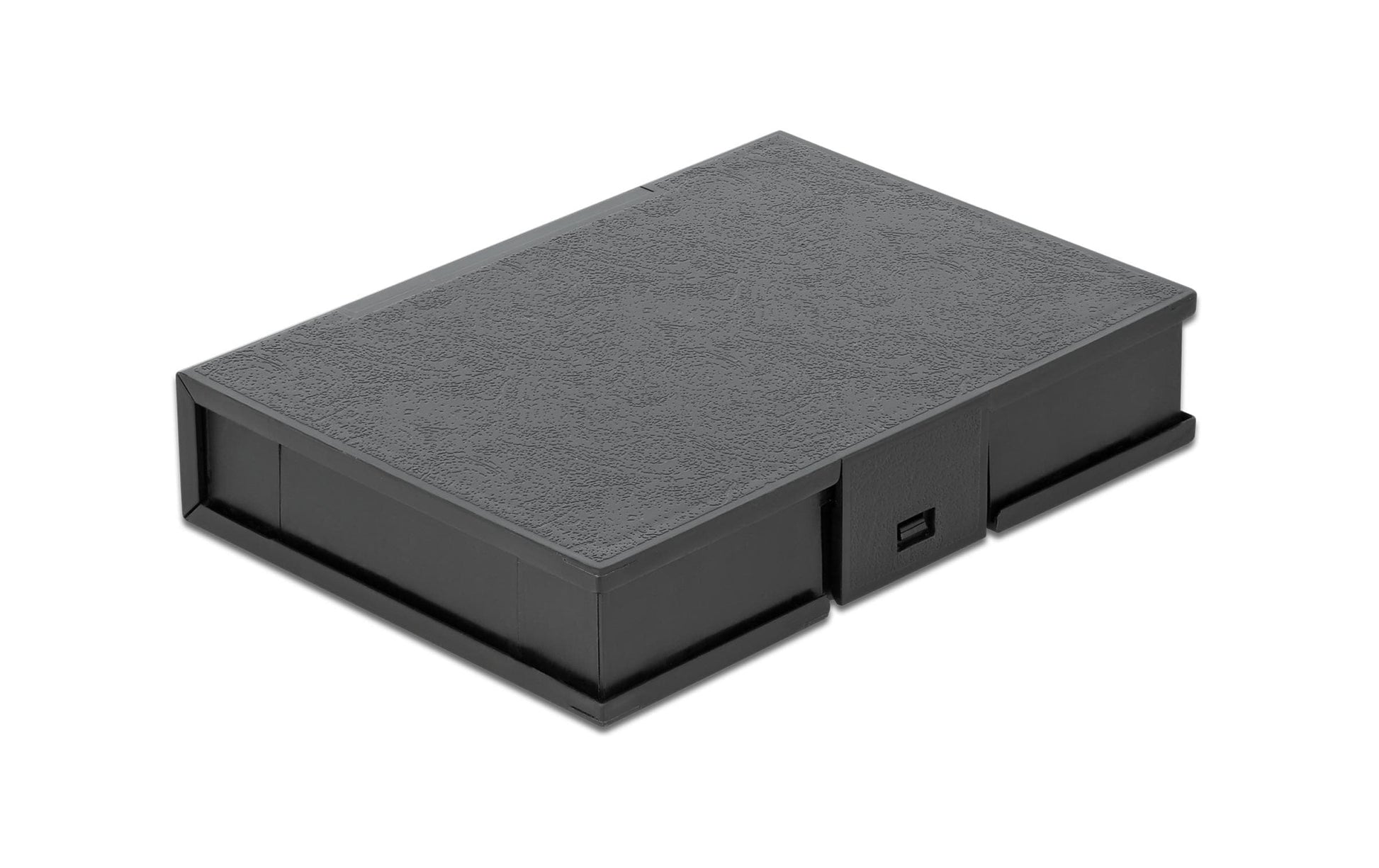 DeLOCK Schutzbox für 3,5" HDD/SSD – 1 Disk, Kunststoff, 112 × 162 × 31 mm, Schwarz