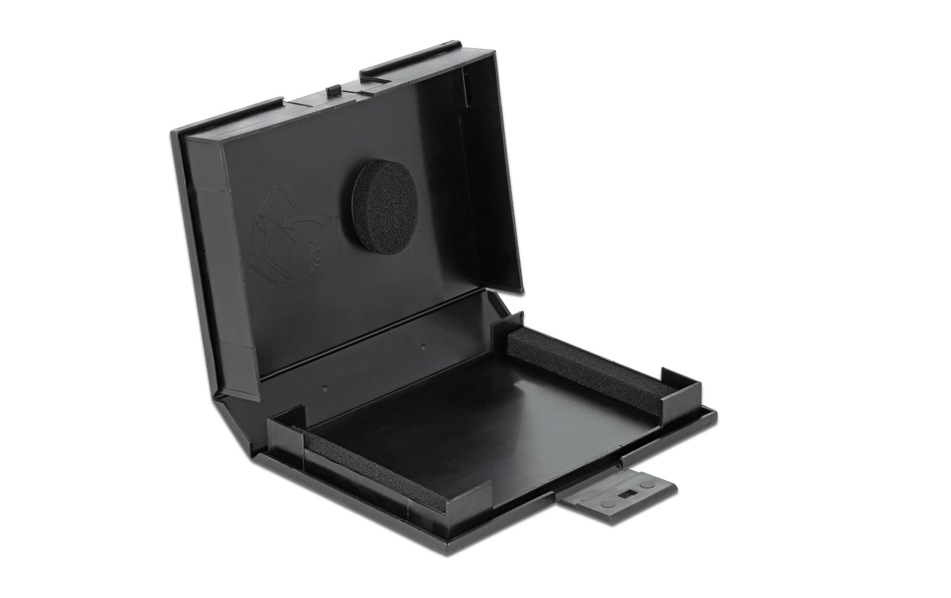 DeLOCK Schutzbox für 3,5" HDD/SSD – 1 Disk, Kunststoff, 112 × 162 × 31 mm, Schwarz