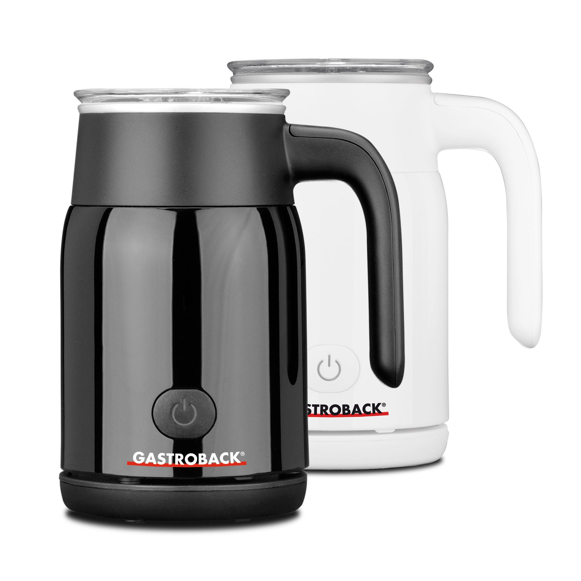 Gastroback Milchaufschäumer Latte Magic – 350 ml, 500 W, heiss & kalt – weiss