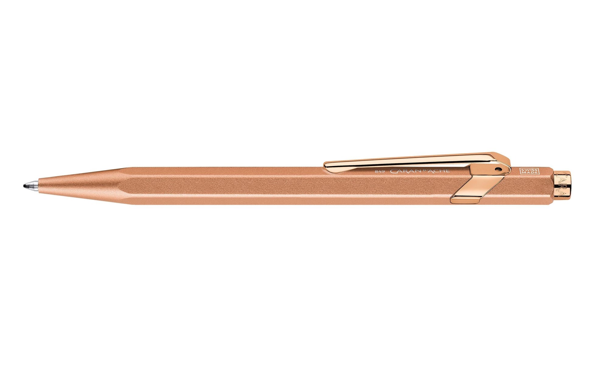 Caran d-Ache Kugelschreiber – Brut Rosé, Seidenmatt, Aluminium