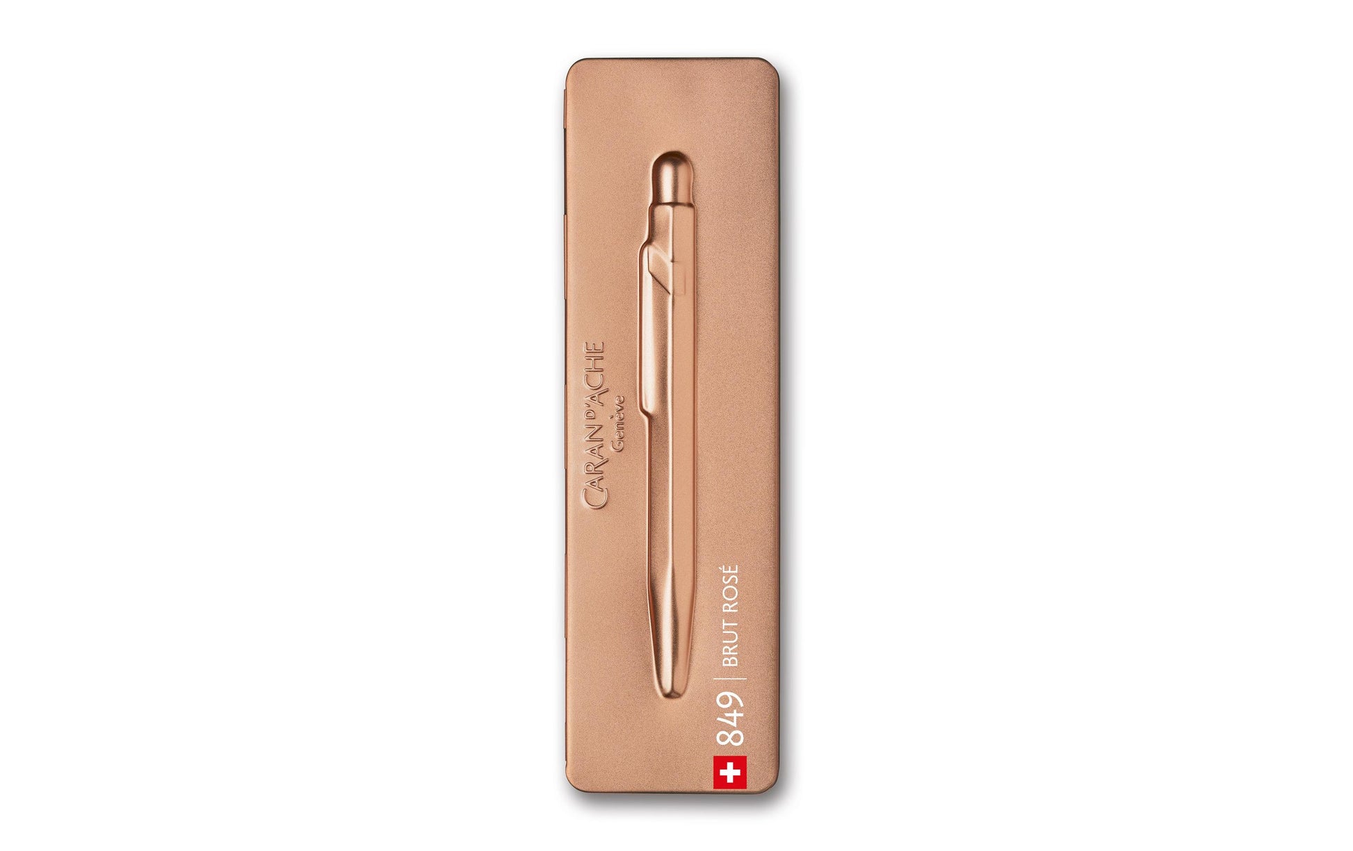 Caran d-Ache Kugelschreiber – Brut Rosé, Seidenmatt, Aluminium