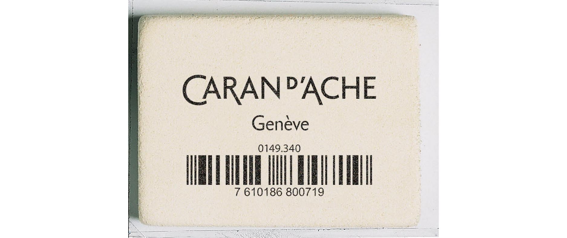 Caran d-Ache Caran d'Ache Radierer – für Bleistifte – 40 × 9 × 23 mm – Kautschuk – Weiss