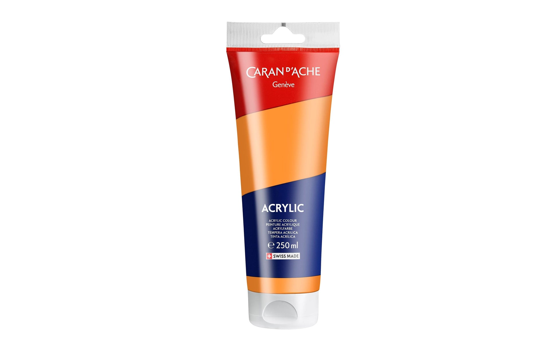 Caran d-Ache Caran d'Ache – Acrylfarbe – Orange, 250 ml, für Leinwand, Stoff & Papier